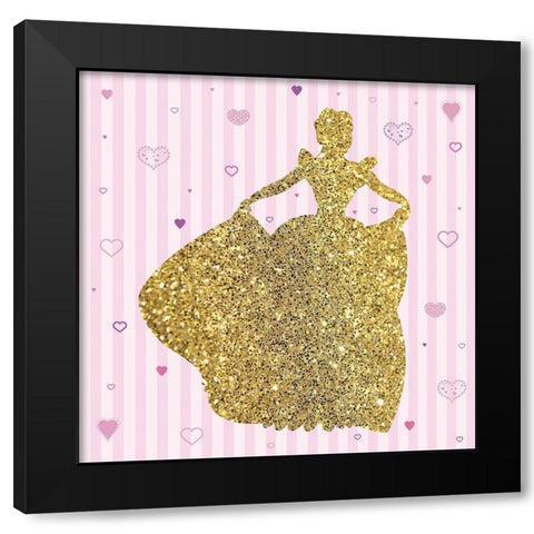 Princess 1 Black Modern Wood Framed Art Print with Double Matting by Gibbons, Lauren