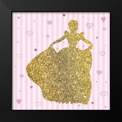 Princess 1 Black Modern Wood Framed Art Print by Gibbons, Lauren