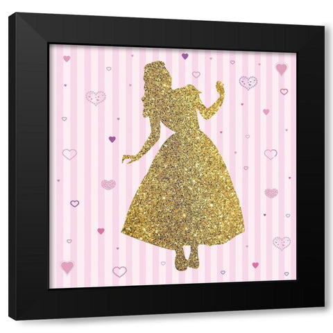 Princess 2 Black Modern Wood Framed Art Print by Gibbons, Lauren