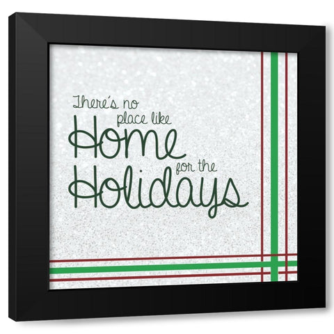 Holidays At Home Black Modern Wood Framed Art Print with Double Matting by Gibbons, Lauren