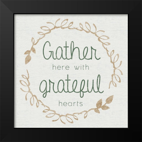 Grateful Black Modern Wood Framed Art Print by Gibbons, Lauren