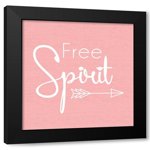Free Spirit Black Modern Wood Framed Art Print with Double Matting by Gibbons, Lauren