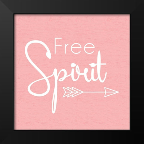 Free Spirit Black Modern Wood Framed Art Print by Gibbons, Lauren