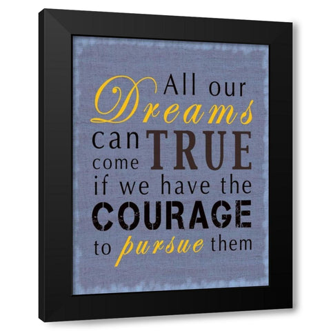 Dreams Black Modern Wood Framed Art Print by Gibbons, Lauren