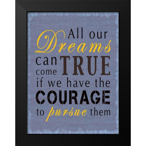 Dreams Black Modern Wood Framed Art Print by Gibbons, Lauren