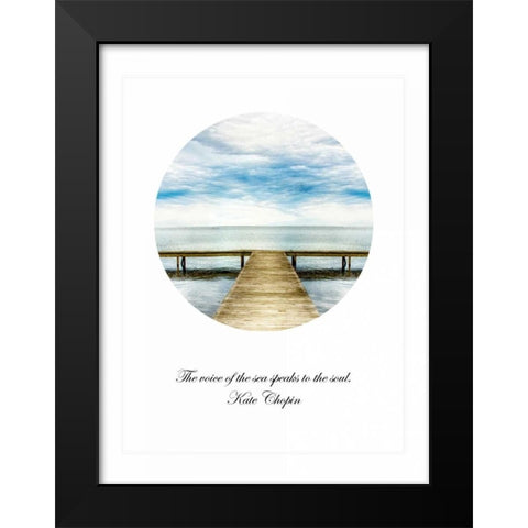 The Voice of The Sea Black Modern Wood Framed Art Print by Head, Danny