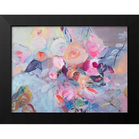 Reminiscence Black Modern Wood Framed Art Print by Daisy D