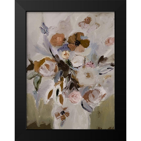 Vase Of Emotions Black Modern Wood Framed Art Print by Daisy D