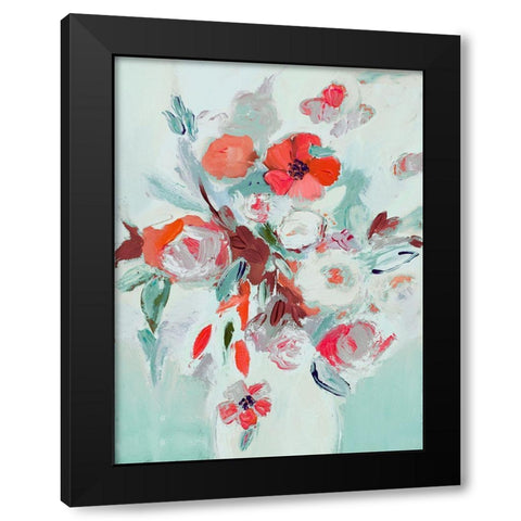 Vase Of Beauty Black Modern Wood Framed Art Print by Daisy D