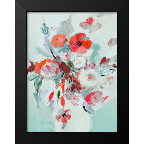 Vase Of Beauty Black Modern Wood Framed Art Print by Daisy D