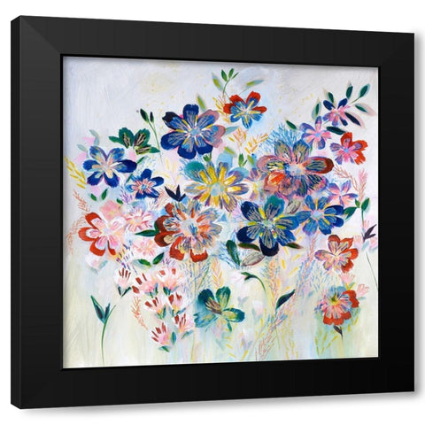 A New Day Black Modern Wood Framed Art Print by Daisy D