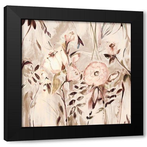 Unfolding Fall Story Black Modern Wood Framed Art Print with Double Matting by Daisy D