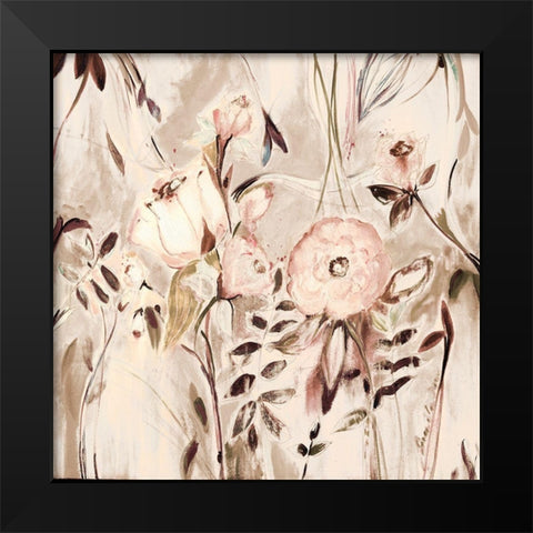 Unfolding Fall Story Black Modern Wood Framed Art Print by Daisy D