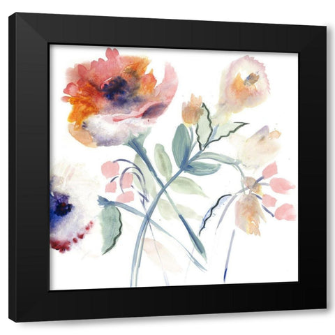 Quiet Morning Black Modern Wood Framed Art Print with Double Matting by Daisy D