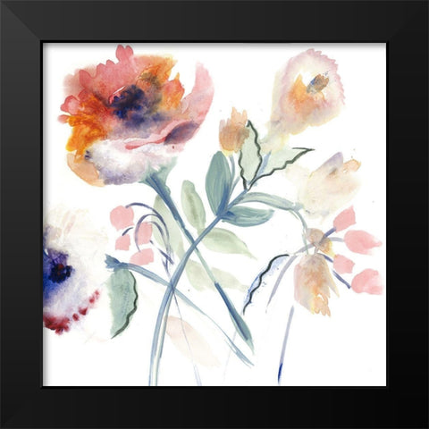 Quiet Morning Black Modern Wood Framed Art Print by Daisy D