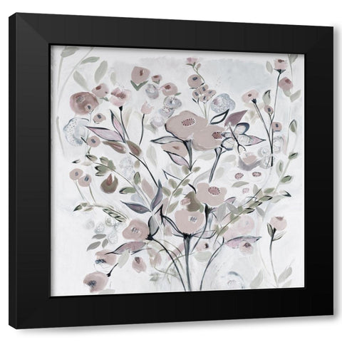 Soft Celebration of Love Black Modern Wood Framed Art Print by Daisy D