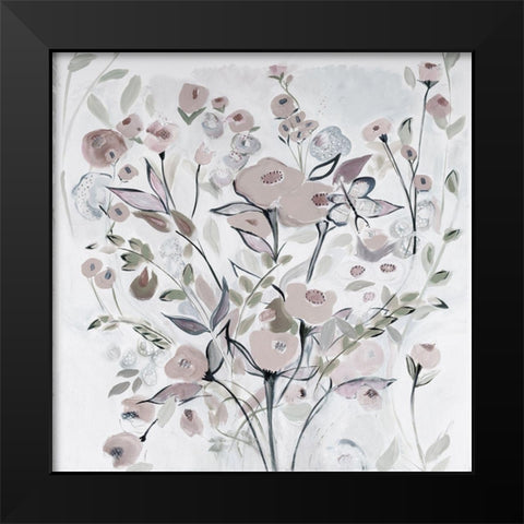 Soft Celebration of Love Black Modern Wood Framed Art Print by Daisy D