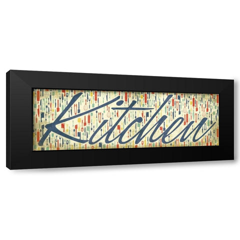 Kitchen Black Modern Wood Framed Art Print with Double Matting by Grey, Jace