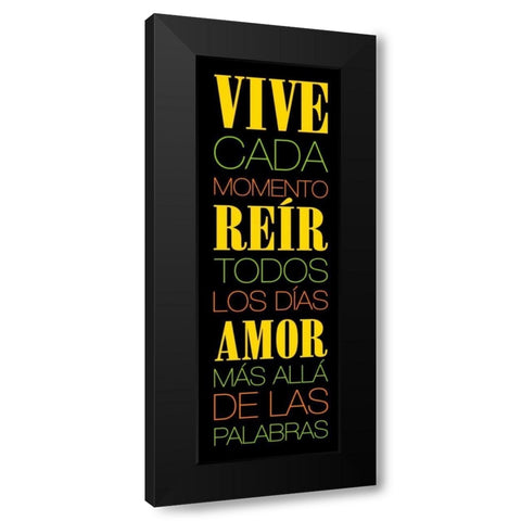 Vive Black Modern Wood Framed Art Print with Double Matting by Grey, Jace