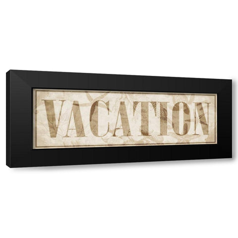Vacation Black Modern Wood Framed Art Print with Double Matting by Grey, Jace