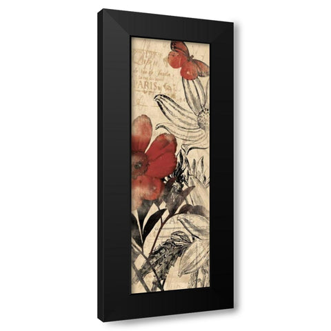 Paris Black Modern Wood Framed Art Print with Double Matting by Grey, Jace