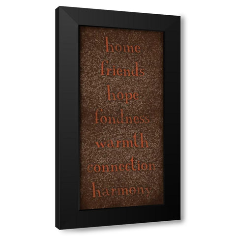 TYPE Black Modern Wood Framed Art Print with Double Matting by Grey, Jace