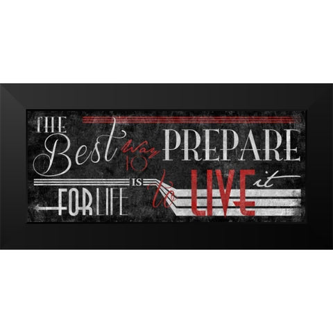 Type Black Black Modern Wood Framed Art Print by Grey, Jace