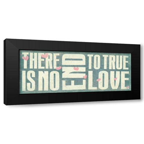 True Love 2 Black Modern Wood Framed Art Print by Grey, Jace