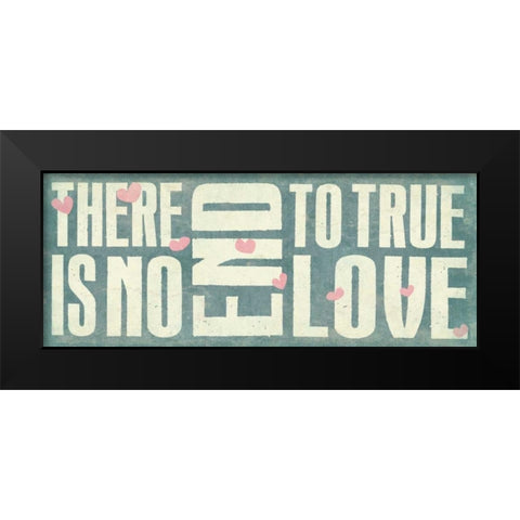True Love 2 Black Modern Wood Framed Art Print by Grey, Jace