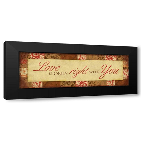 Right Black Modern Wood Framed Art Print by Grey, Jace