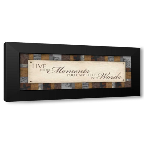 Moments Black Modern Wood Framed Art Print with Double Matting by Grey, Jace