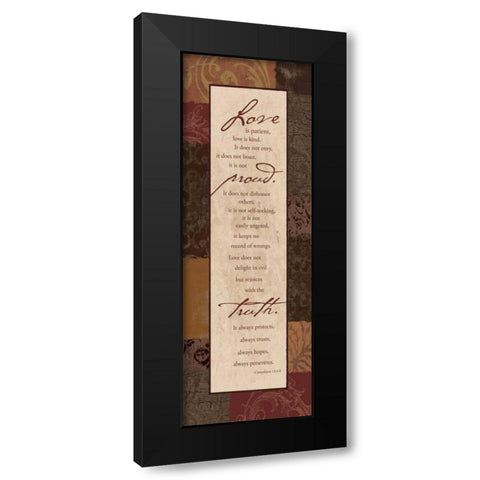 Corinthians Spice Black Modern Wood Framed Art Print with Double Matting by Grey, Jace