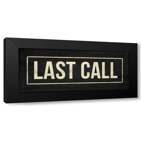 Last call Black Modern Wood Framed Art Print by Grey, Jace
