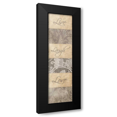 Love Black Modern Wood Framed Art Print by Grey, Jace