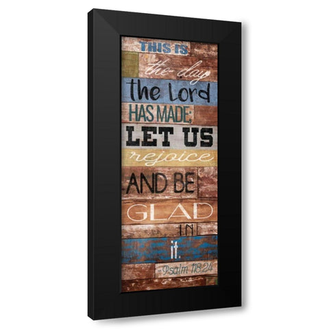 Let Us Rejoice Black Modern Wood Framed Art Print by Grey, Jace