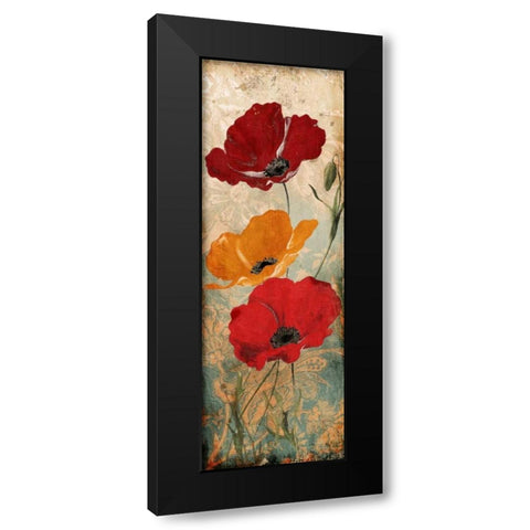 Floral Gypsy Black Modern Wood Framed Art Print with Double Matting by Grey, Jace
