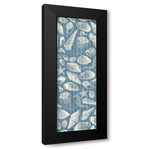 Blue Sea Black Modern Wood Framed Art Print with Double Matting by Grey, Jace