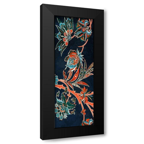 Vic Tropical Floral Mate Black Modern Wood Framed Art Print with Double Matting by Grey, Jace