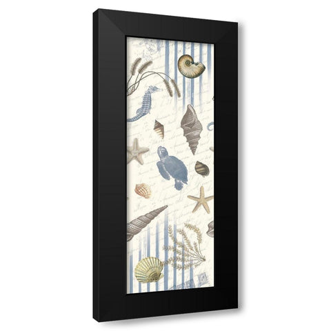 Coastal Mix Black Modern Wood Framed Art Print with Double Matting by Grey, Jace