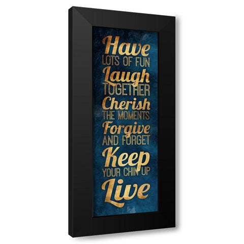 Have Lots Of Fun Gold Black Modern Wood Framed Art Print with Double Matting by Grey, Jace