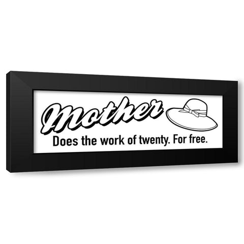 Mother Free Black Modern Wood Framed Art Print with Double Matting by Grey, Jace