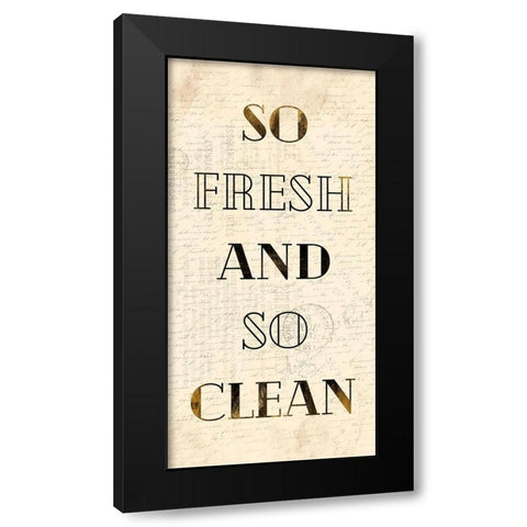 So Fresh Black Modern Wood Framed Art Print by Grey, Jace