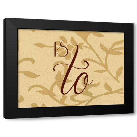 The Best Way E Black Modern Wood Framed Art Print by Grey, Jace
