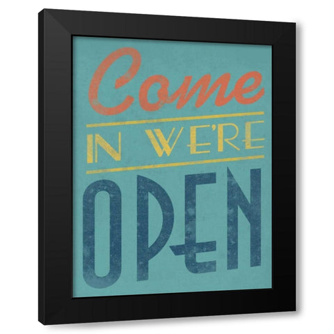 Were Open Black Modern Wood Framed Art Print by Grey, Jace
