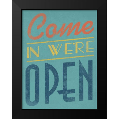 Were Open Black Modern Wood Framed Art Print by Grey, Jace