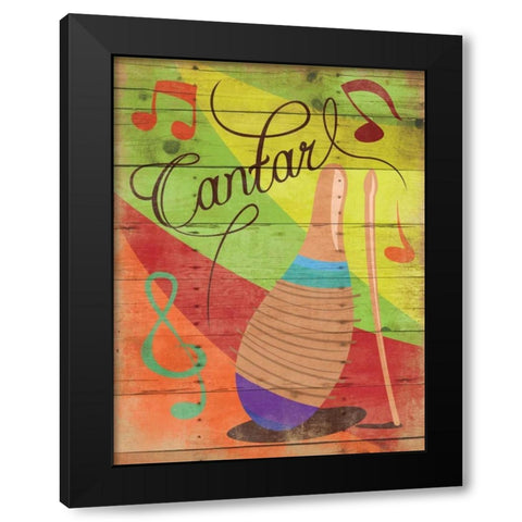 Contar II Black Modern Wood Framed Art Print with Double Matting by Grey, Jace