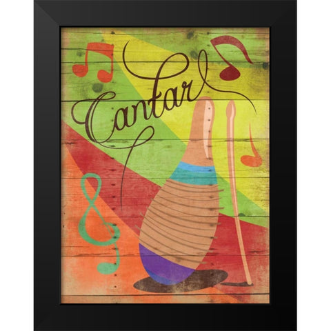 Contar II Black Modern Wood Framed Art Print by Grey, Jace