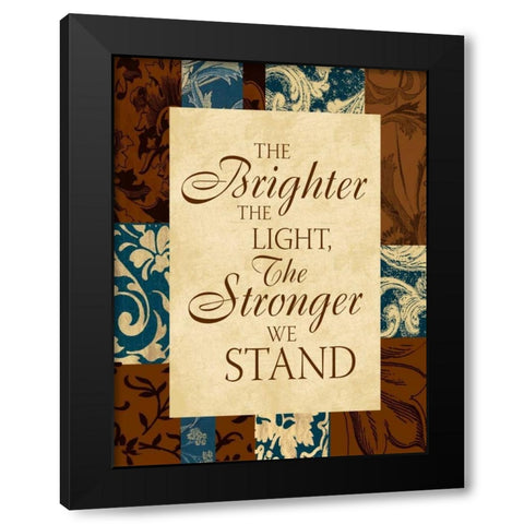 Brighter I Black Modern Wood Framed Art Print with Double Matting by Grey, Jace