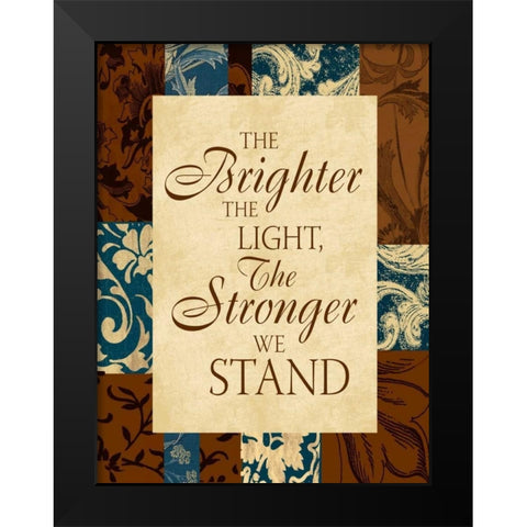 Brighter I Black Modern Wood Framed Art Print by Grey, Jace