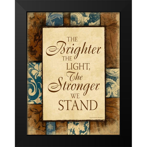 Brighter II Black Modern Wood Framed Art Print by Grey, Jace